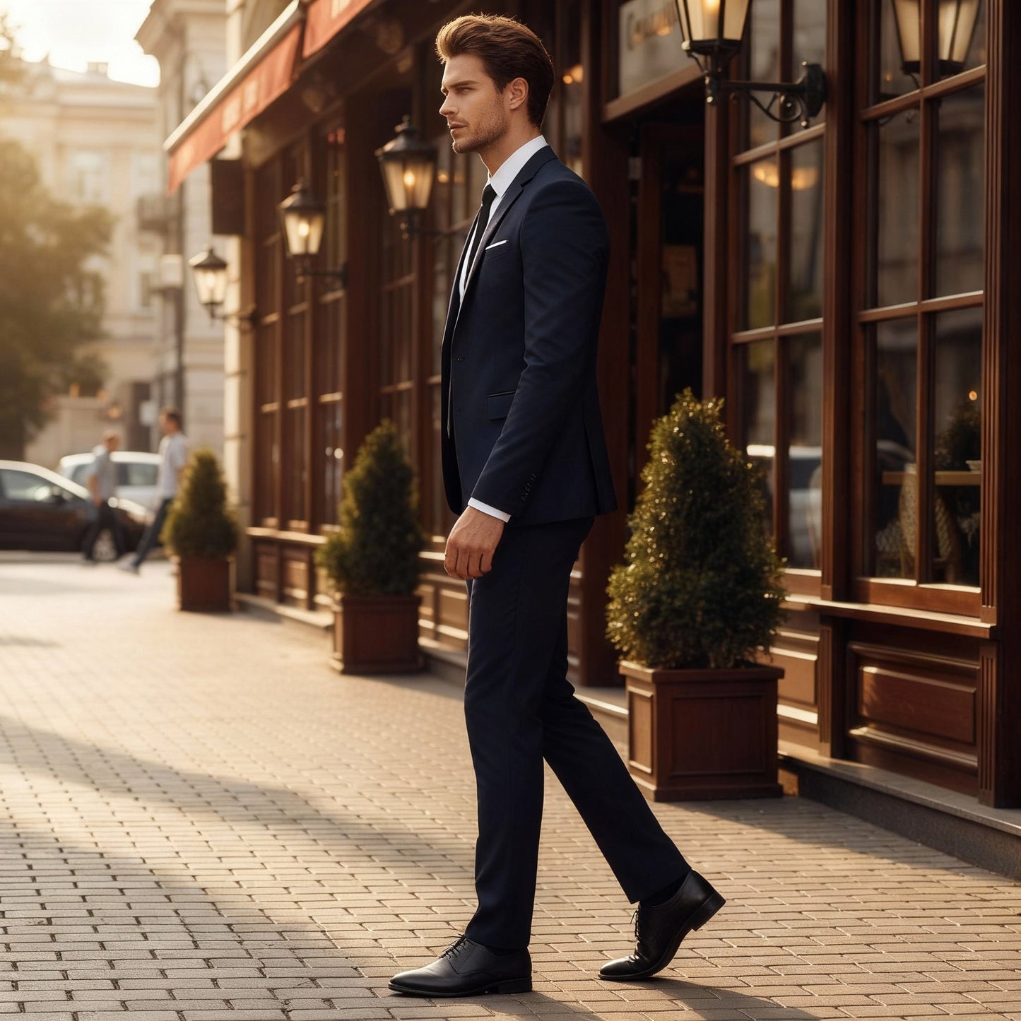 Hendrik Heren Pak | Slim Fit Viscose Mix, Elegant Trouwpak Man 1