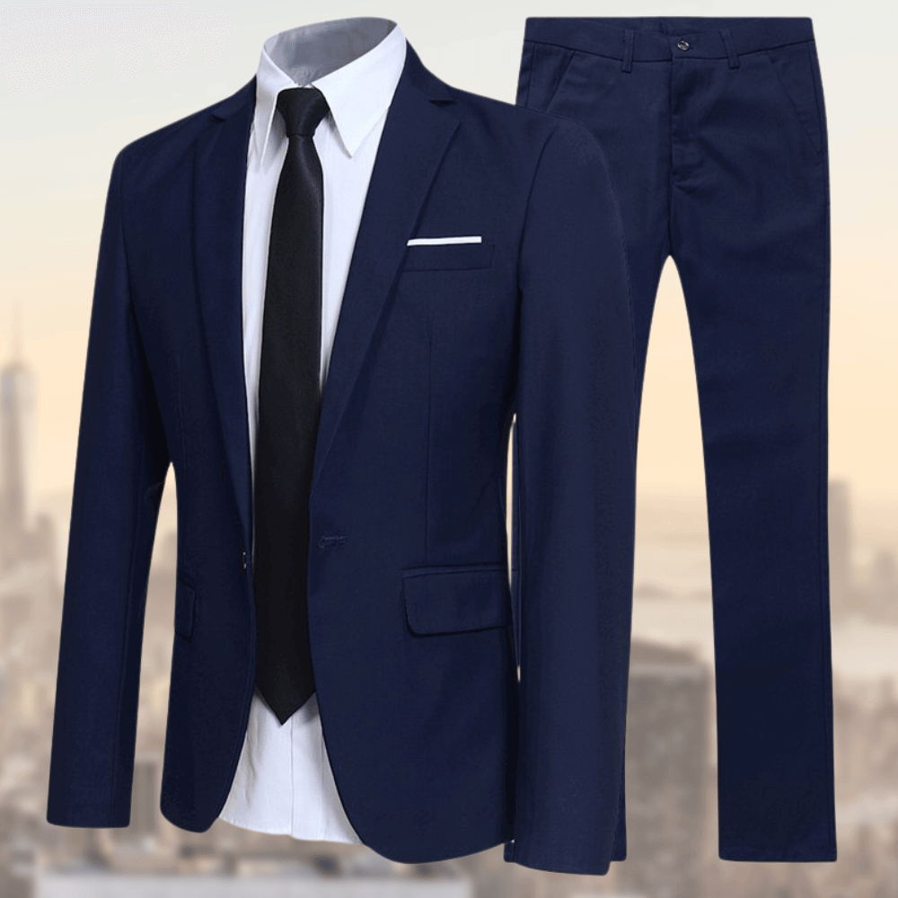 Hendrik Heren Pak | Slim Fit Viscose Mix, Elegant Trouwpak Man 6