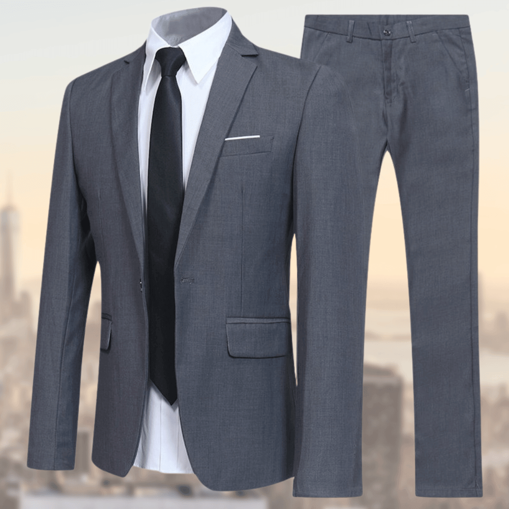 Hendrik Heren Pak | Slim Fit Viscose Mix, Elegant Trouwpak Man 7