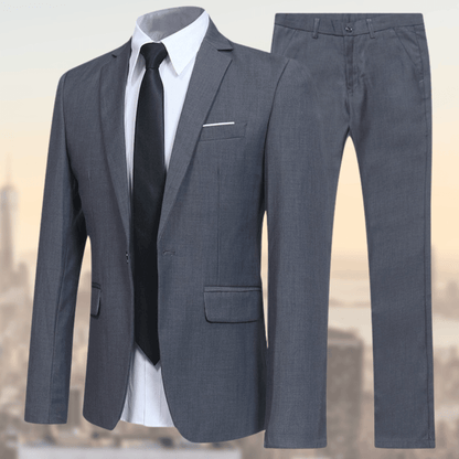Hendrik Heren Pak | Slim Fit Viscose Mix, Elegant Trouwpak Man 7