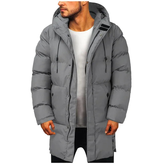 Heren Parka | Gewatteerd met Capuchon, Winterse Stijl