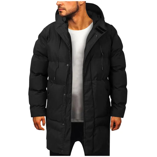 Heren Parka | Gewatteerd met Capuchon, Winterse Stijl