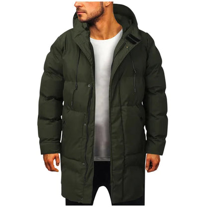 Heren Parka | Gewatteerd met Capuchon, Winterse Stijl