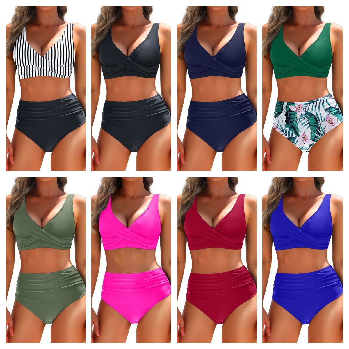 Hilda Dames Bikiniset | Figuurvormend Topje en Hoge Taille Shorts 1