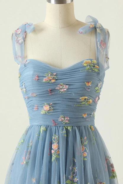 Hilda Dames Cocktailjurk | Geborduurd Tulle, Korte Snit voor Bruiloft 6