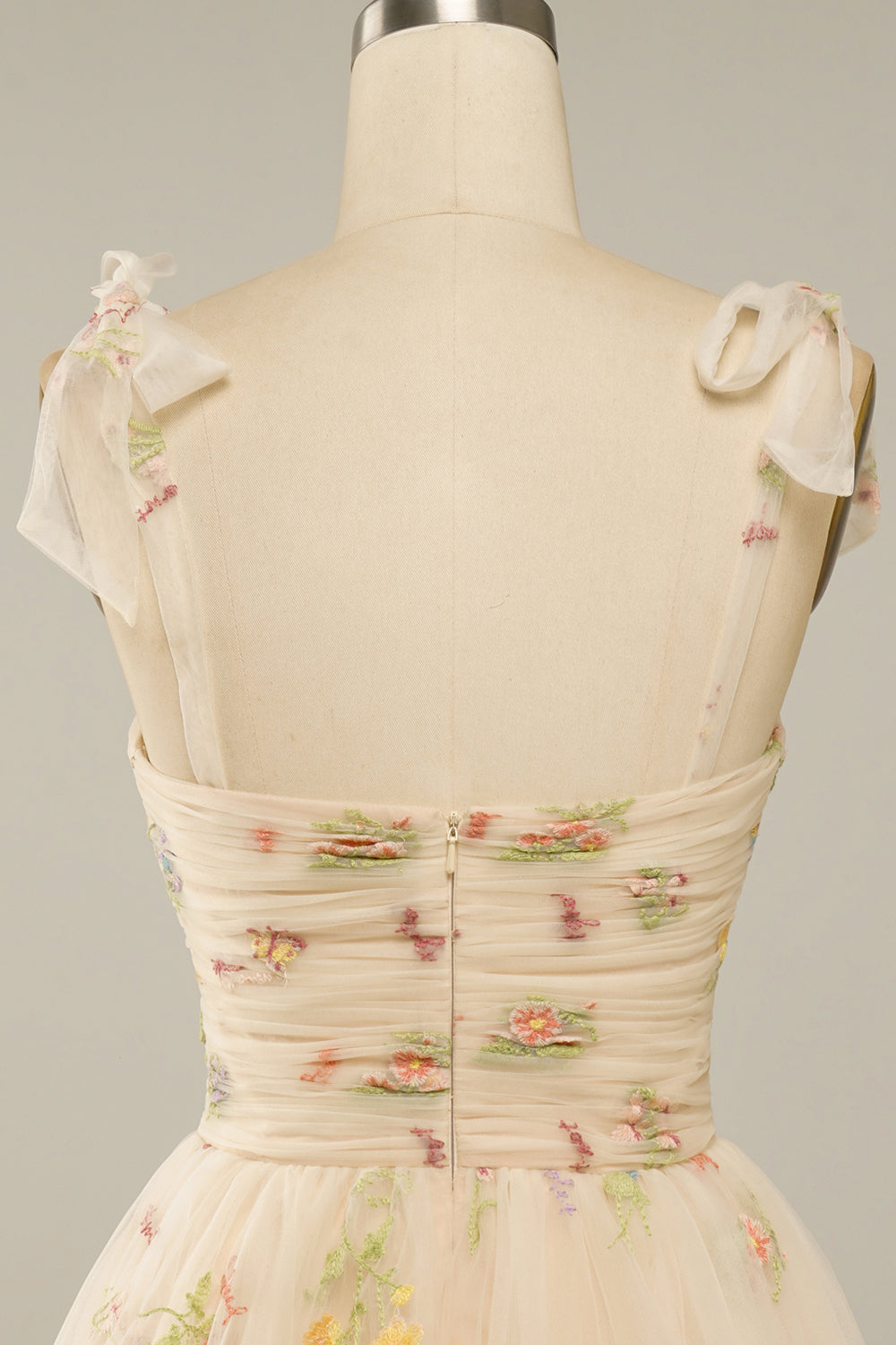 Hilda Dames Cocktailjurk | Geborduurd Tulle, Korte Snit voor Bruiloft 7