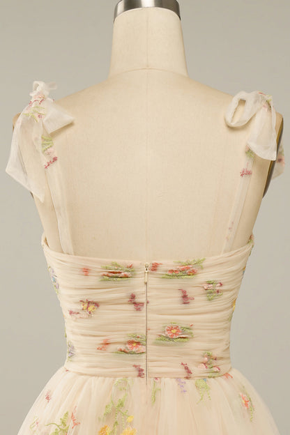 Hilda Dames Cocktailjurk | Geborduurd Tulle, Korte Snit voor Bruiloft 7