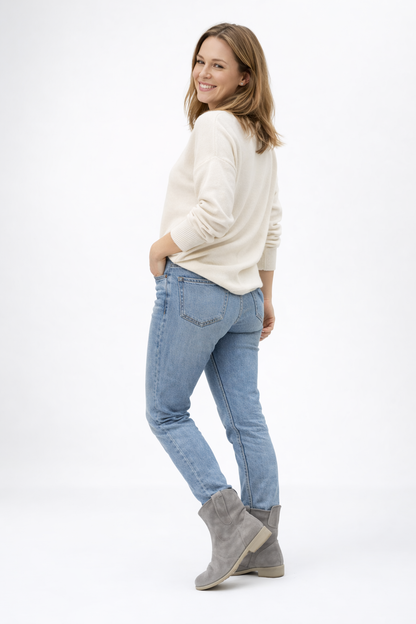 Hilda Dames Enkellaarsjes Zwart | Vintage Stijl, Antislip 1