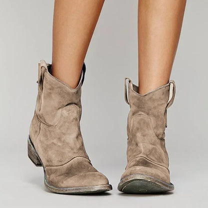 Hilda Dames Enkellaarsjes Zwart | Vintage Stijl, Antislip 4