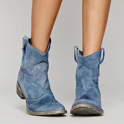 Hilda Dames Enkellaarsjes Zwart | Vintage Stijl, Antislip 6