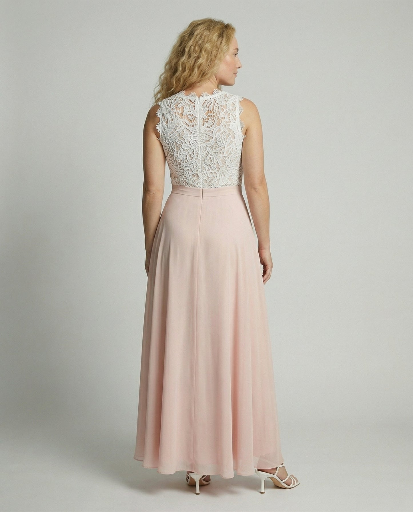 Hilda Dames Lange Jurk | Bloemenkant en Chiffon, Maxi Zomerjurk 2