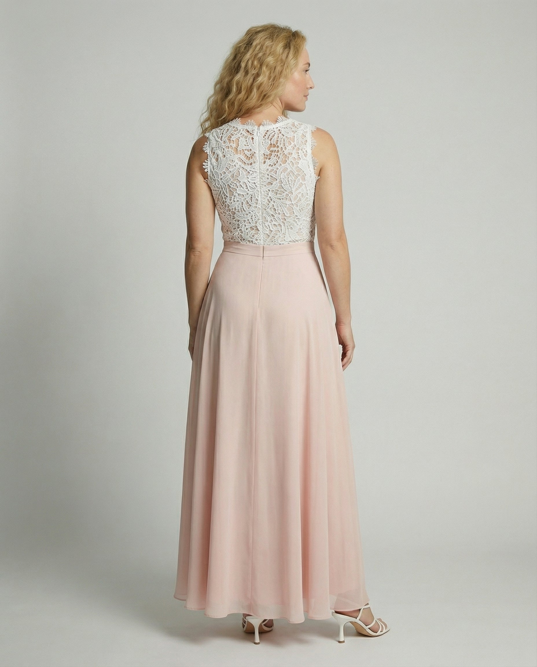 Hilda Dames Lange Jurk | Bloemenkant en Chiffon, Maxi Zomerjurk 2