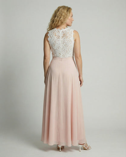 Hilda Dames Lange Jurk | Bloemenkant en Chiffon, Maxi Zomerjurk 2