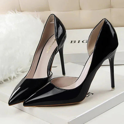 Hilda Dames Pumps | Zwarte Synthetische PU met Orthopedische Binnenzool 0