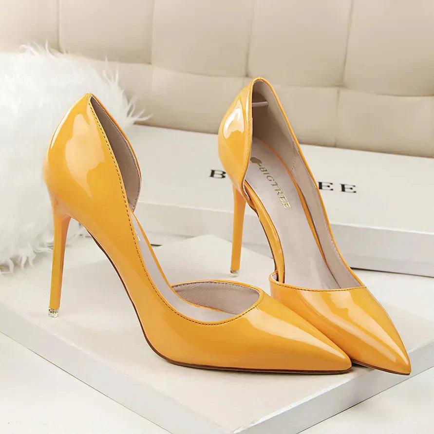 Hilda Dames Pumps | Zwarte Synthetische PU met Orthopedische Binnenzool 1