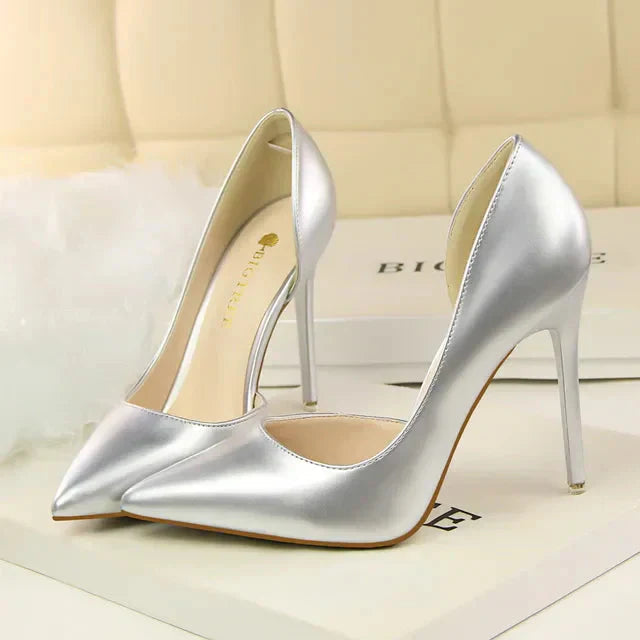 Hilda Dames Pumps | Zwarte Synthetische PU met Orthopedische Binnenzool 10