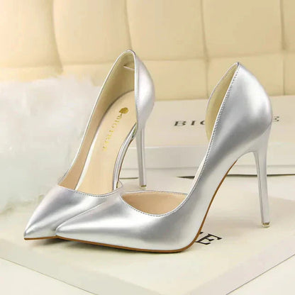Hilda Dames Pumps | Zwarte Synthetische PU met Orthopedische Binnenzool 10