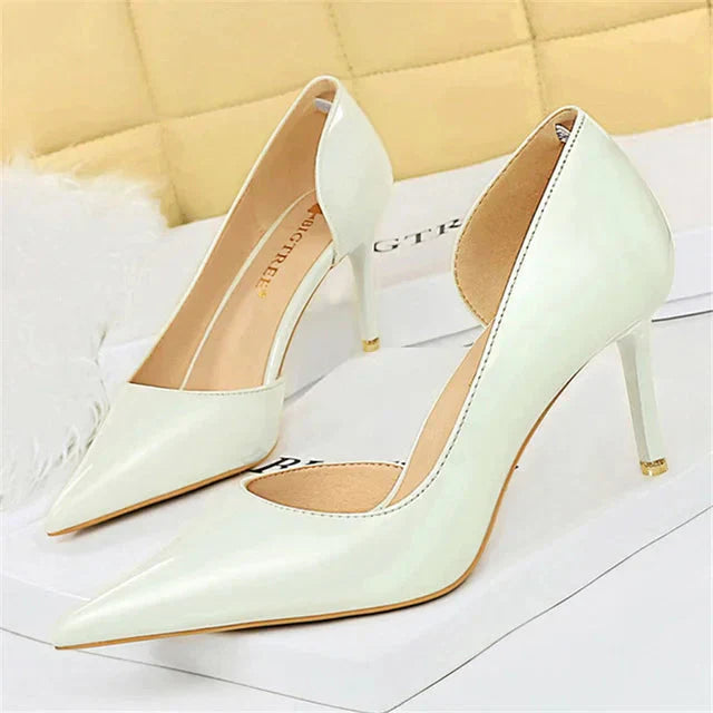 Hilda Dames Pumps | Zwarte Synthetische PU met Orthopedische Binnenzool 12