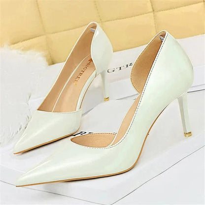 Hilda Dames Pumps | Zwarte Synthetische PU met Orthopedische Binnenzool 12