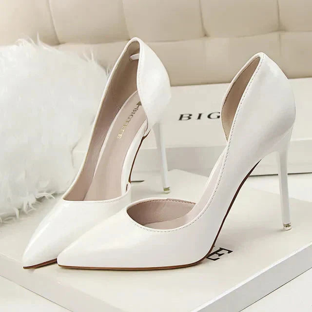 Hilda Dames Pumps | Zwarte Synthetische PU met Orthopedische Binnenzool 14