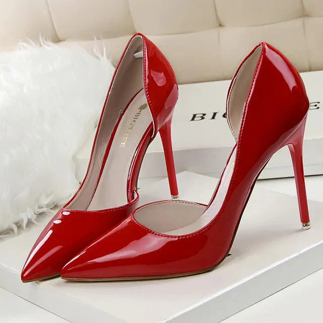 Hilda Dames Pumps | Zwarte Synthetische PU met Orthopedische Binnenzool 15