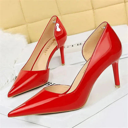Hilda Dames Pumps | Zwarte Synthetische PU met Orthopedische Binnenzool 17