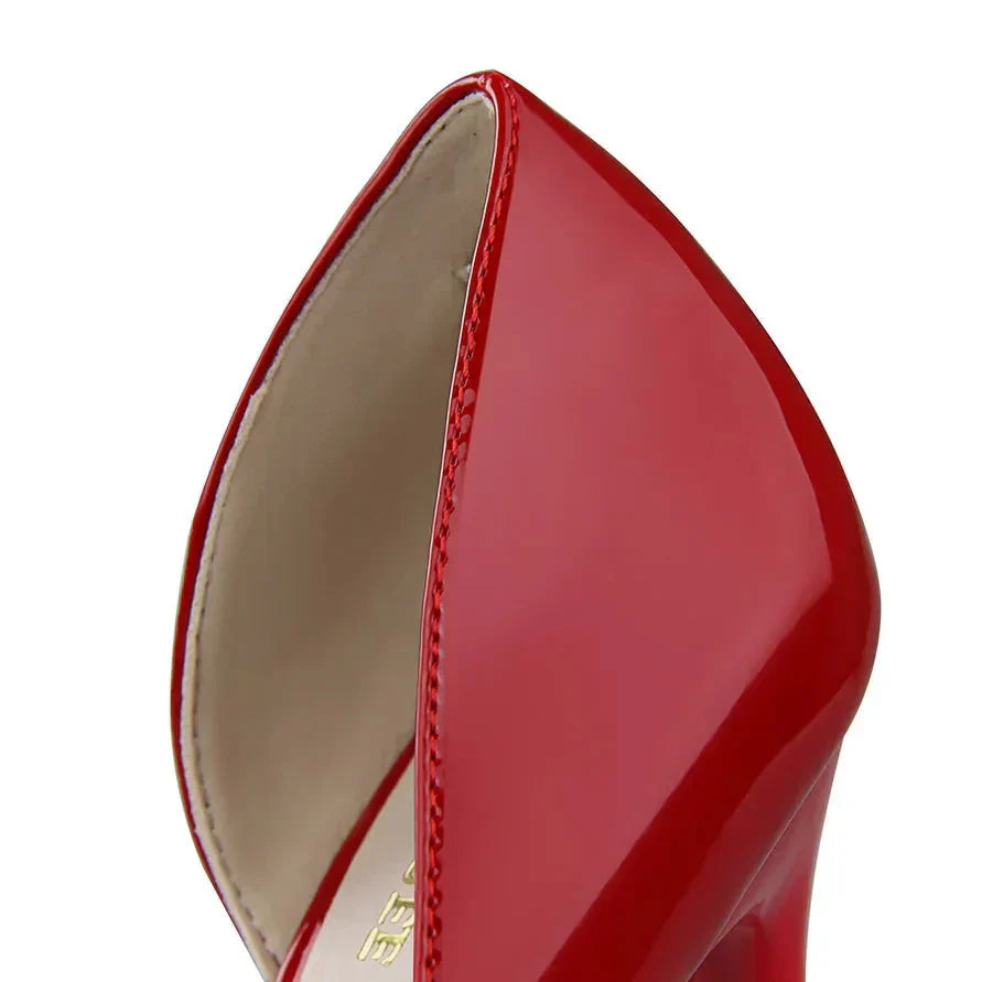 Hilda Dames Pumps | Zwarte Synthetische PU met Orthopedische Binnenzool 4