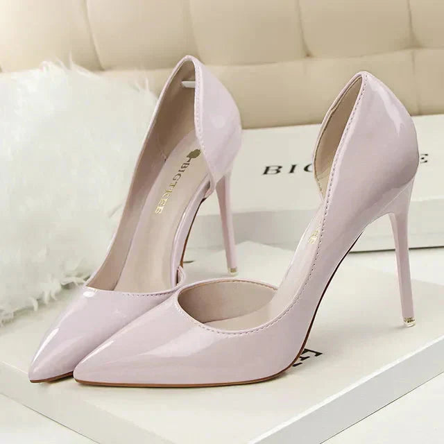 Hilda Dames Pumps | Zwarte Synthetische PU met Orthopedische Binnenzool 6