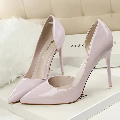 Hilda Dames Pumps | Zwarte Synthetische PU met Orthopedische Binnenzool 6