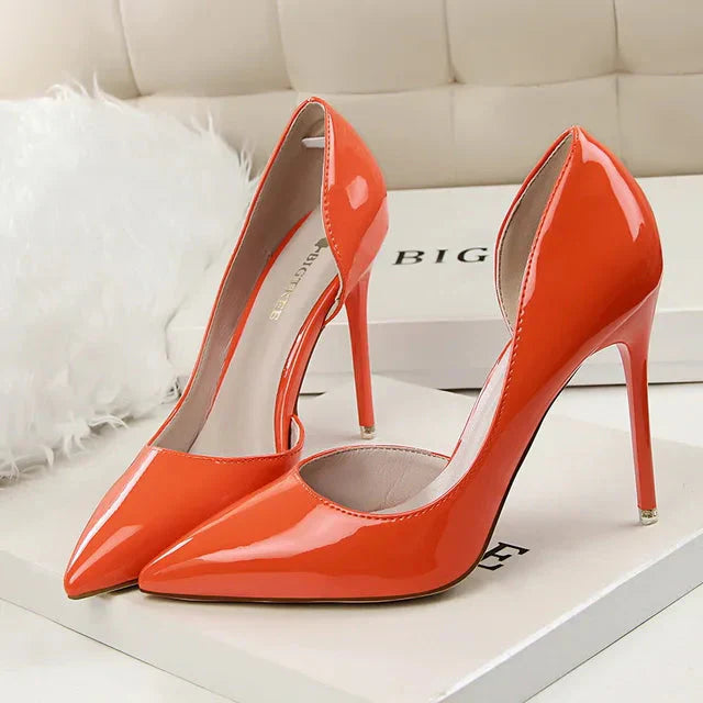 Hilda Dames Pumps | Zwarte Synthetische PU met Orthopedische Binnenzool 7