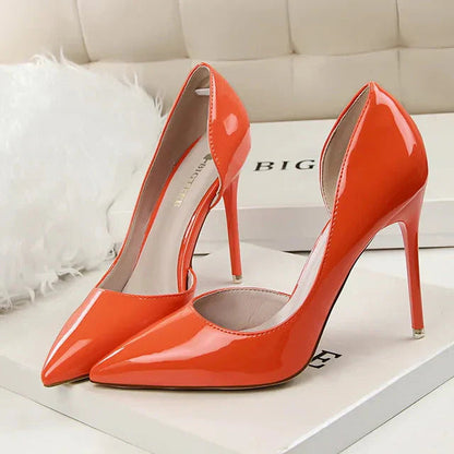 Hilda Dames Pumps | Zwarte Synthetische PU met Orthopedische Binnenzool 7