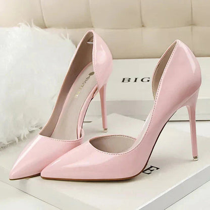 Hilda Dames Pumps | Zwarte Synthetische PU met Orthopedische Binnenzool 8