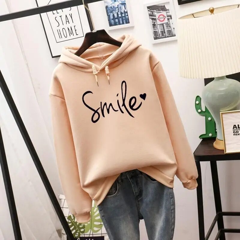 Hilda Women's Hoodie | Zachte Voering, Casual Design Met Glimlachprint 0