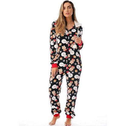 Holly Dames Kerst Onesie | Ultra Zachte Stof, Vrolijk Ontwerp 0
