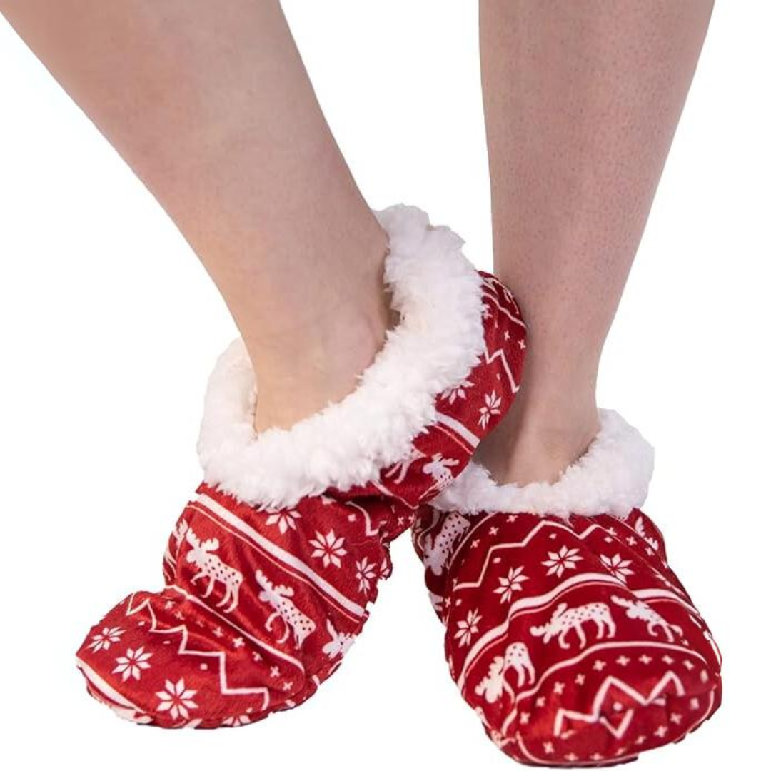 Holly Dames Slofsokken | Zachte Fleece, Antislip 0