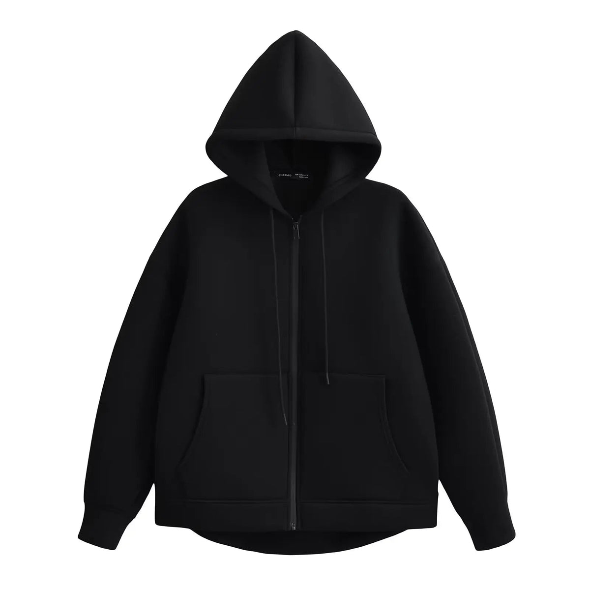 Holly Dames Winterjas | Grijze Lange Rits met Capuchon, Comfortabel en Stijlvol 0