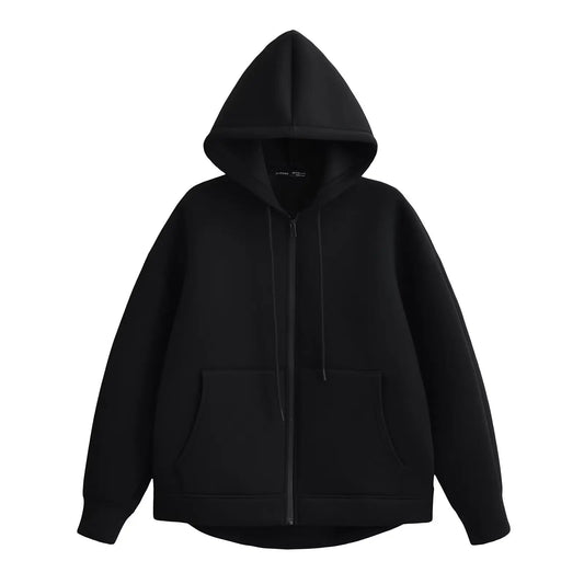 Holly Dames Winterjas | Grijze Lange Rits met Capuchon, Comfortabel en Stijlvol