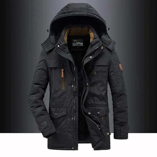 Hugo Heren Parka | Fleece Voering, Nepbont Capuchon, Winterjas