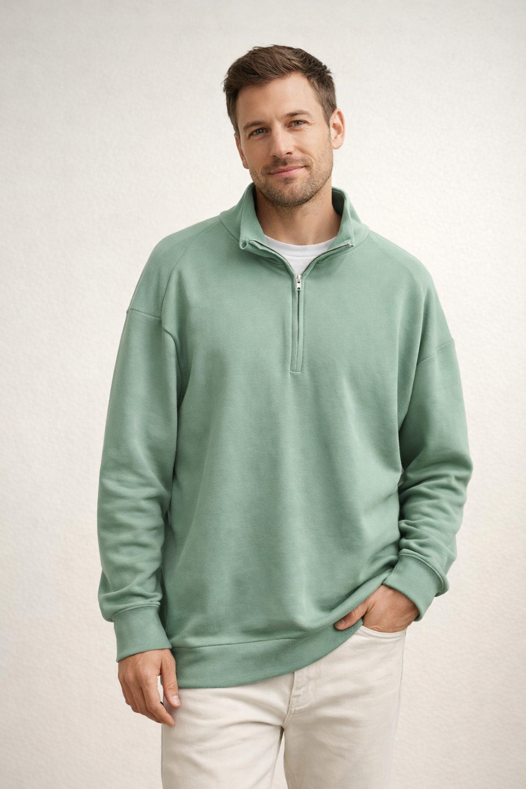 Hugo Heren Sweatshirt | Zachte Stof, Casual Met Opstaande Kraag 2