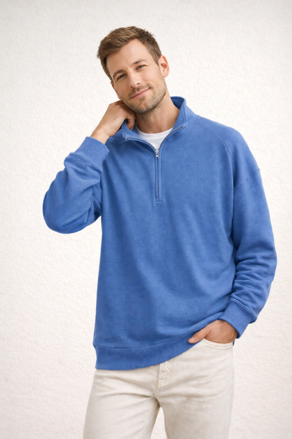 Hugo Heren Sweatshirt | Zachte Stof, Casual Met Opstaande Kraag 4