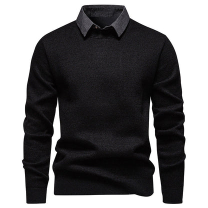 Hugo Heren Trui | Fijngebreid Polyester, Moderne Kraag 0