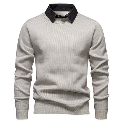 Hugo Heren Trui | Fijngebreid Polyester, Moderne Kraag 1