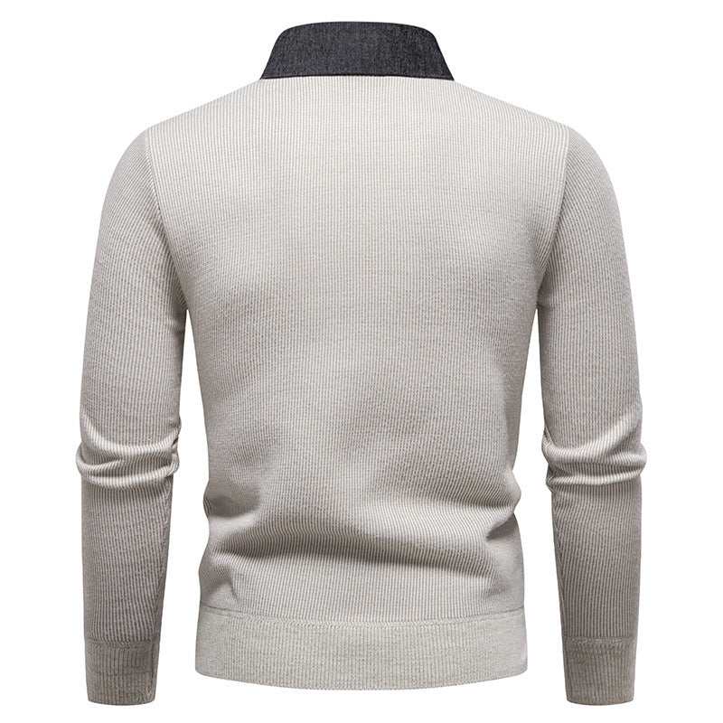 Hugo Heren Trui | Fijngebreid Polyester, Moderne Kraag 3