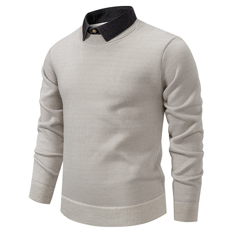 Hugo Heren Trui | Fijngebreid Polyester, Moderne Kraag 4