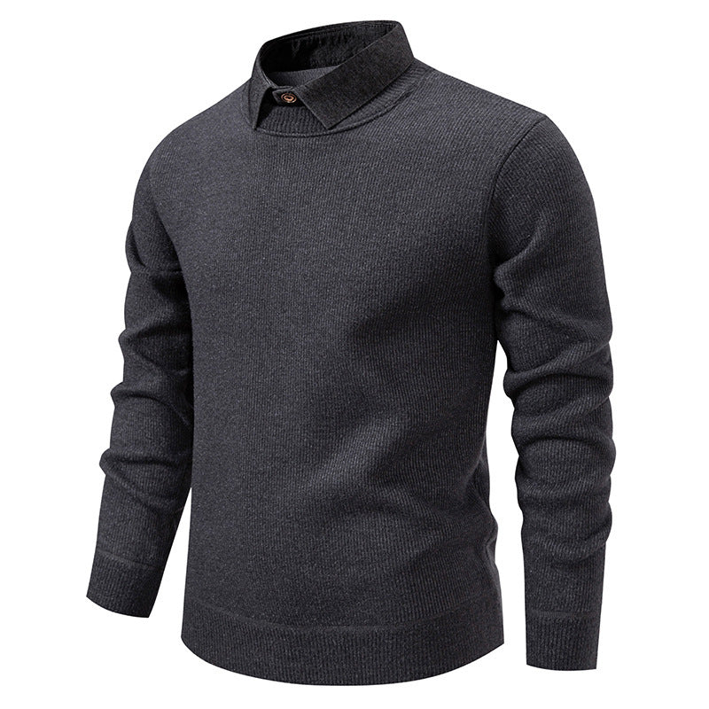Hugo Heren Trui | Fijngebreid Polyester, Moderne Kraag 5