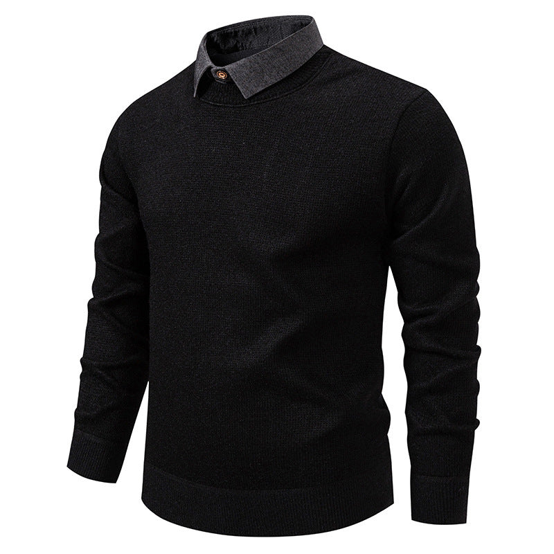 Hugo Heren Trui | Fijngebreid Polyester, Moderne Kraag 6
