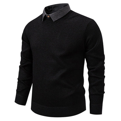 Hugo Heren Trui | Fijngebreid Polyester, Moderne Kraag 6