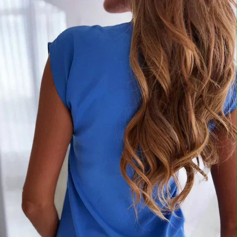 IVANNA | Minimalistische Mouwloze Top met V-Hals 8