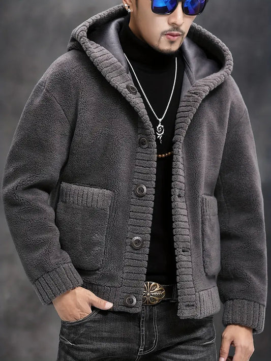 Jasper Heren Hoodie | Gebreid, Comfortabel en Warm 0