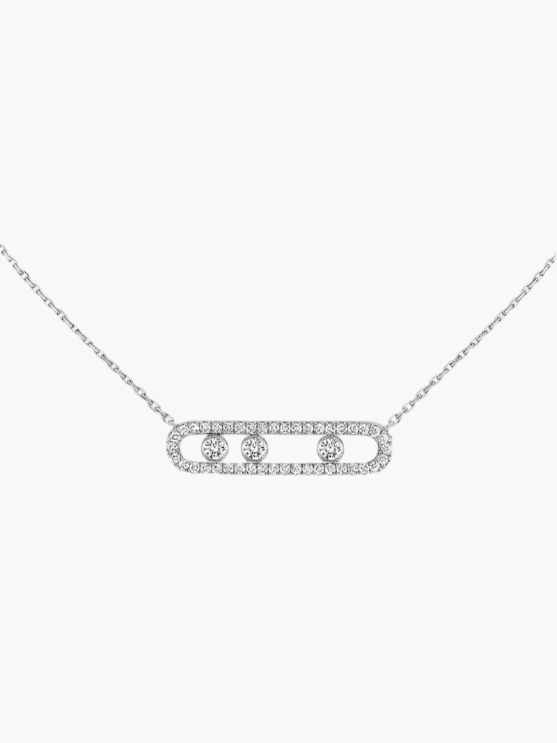 ÉLIORA | Verfijnde Ketting met Bewegende Diamanten